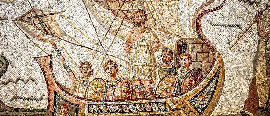 Homers Epos erzählt von den Abenteuern des Königs Odysseus auf seiner Heimreise nach den Trojanischen Kriegen, die zu einer zehnjährigen Irrfahrt wird.