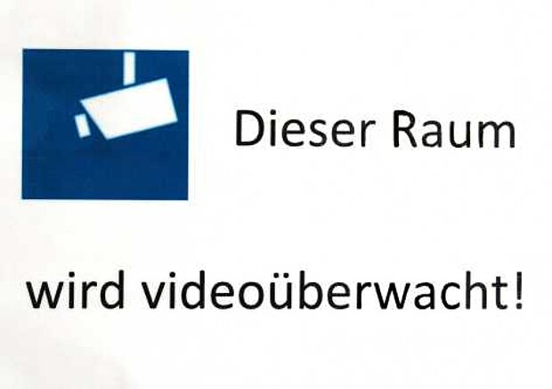 Warnzeichen Videoüberwachung