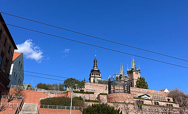 Das Stadtzentrum von Hradec Králové. 