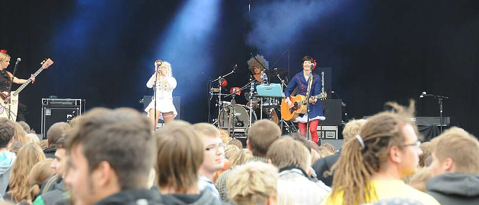 Rockkonzert auf dem Hubland-Campus