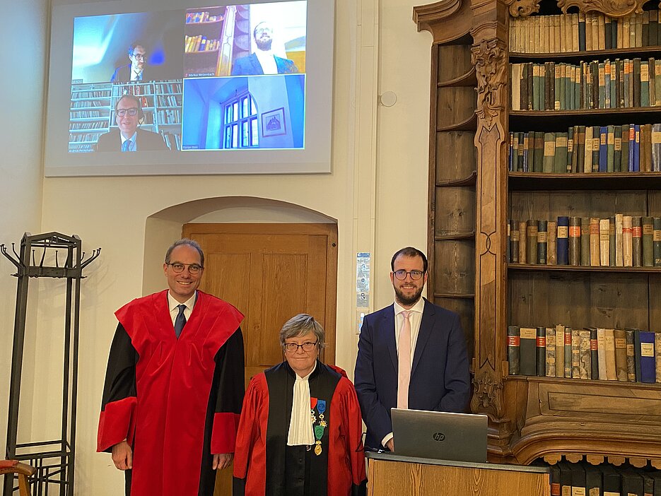 Bild mit Prof. Bien, Prof. Idot und Herrn Welzenbach