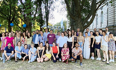 Gruppenfoto am zweiten Tag der Feiern zum zehnjährigen Jubiläum des Lehrstuhls "China Business and Economics". 