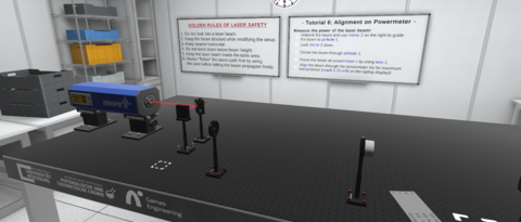 Automated tutorials: The right whiteboard contains step-by-step instructions whose fulfillment is automatically detected (Photo: Stefan Müller / University of Würzburg).