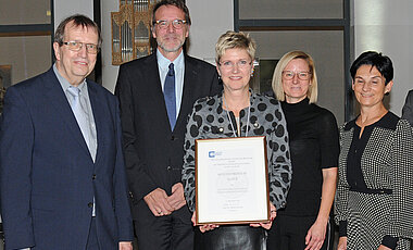 Die Fakultät für Humanwissenschaften erhielt die Auszeichnung in Silber. (Foto: Robert Emmerich) 