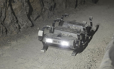 Der Scout Rover des DLR im Einsatz.
