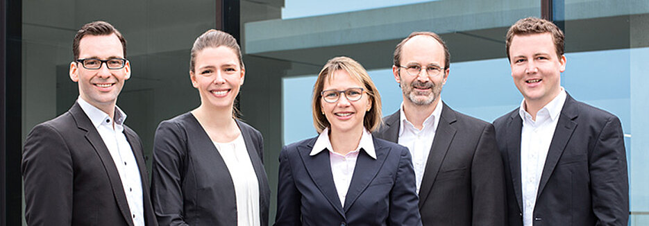 Das Team des Career Centre (von links): Krischan Brandl, Dr. Daniela Seybold, Dr. Annette Retsch, Dieter Schilling und Steffen Eichhorn. (Foto: Daniela Hütter)