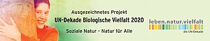 Logo der UN-Dekade Biologische Vielfalt mit Verlinkung zur Seite: https://www.undekade-biologischevielfalt.de/projekte/aktuelle-projekte-beitraege/detail/projekt-details/show/Wettbewerb/3239/