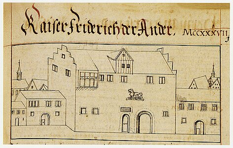 Der Löwenhof, Fries'sche Chronik, UB Würzburg