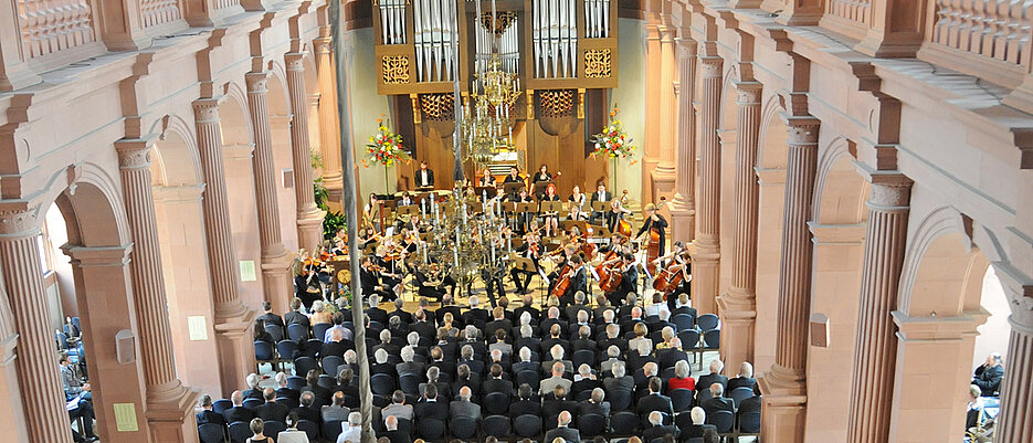 Beim Stiftungsfest der Universität Würzburg in der Neubaukirche.