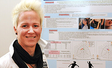 Die Sportwissenschaftlerin Yvonne Voß erhielt den zweiten Posterpreis.