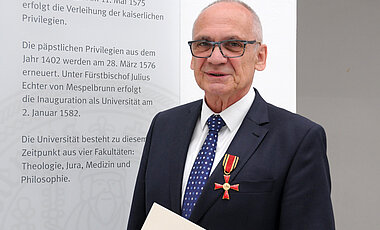 Der ehemalige Direktor der Würzburger Universitätsbibliothek hat das Bundesverdienstkreuz am Bande erhalten. Dr. Karl Südekum erhielt diese Auszeichnung am Donnerstag, 5. Juli, bei einer Feierstunde von Innenstaatssekretär Gerhard Eck.