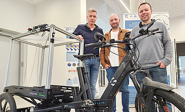 Sie sind für das Projekt verantwortlich (v.l.): die Professoren Hannes Taubenböck, Tobias Ullmann und Marco Schmidt. 