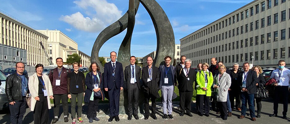 Eine Delegation der Uni Würzburg besuchte die französische Partneruniversität in Caen.