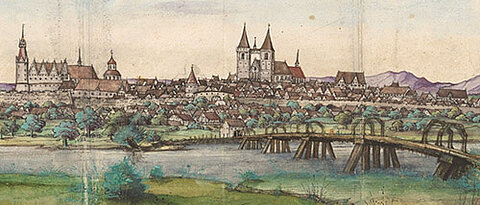 Ansicht Wittenbergs zur Zeit Luthers (Foto: Universitätsbibliothek)