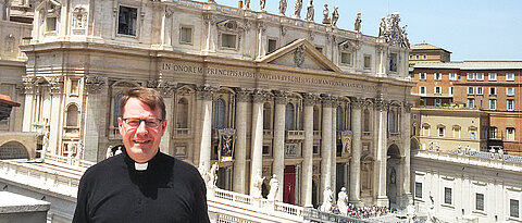 Working and living with a view of St Peter's Basilica: This has been Manfred Bauer's privilege for the past five years.