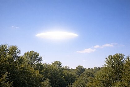 AI-generated artistic depiction of a UAP