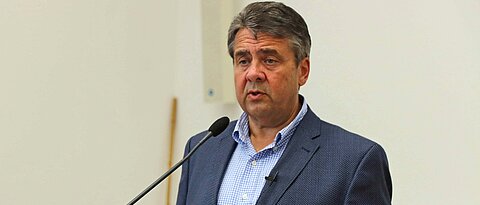 Sigmar Gabriel im Audimax