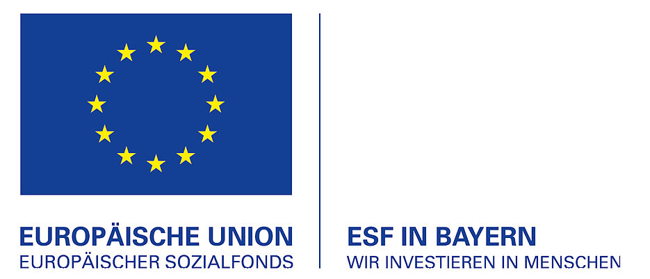 Logo des Europäischen Sozialfonds ESF.