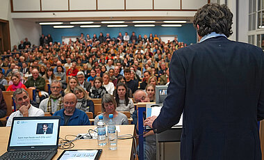 Überaus groß war das Interesse an der Rede des ZEIT-Chefredakteurs.