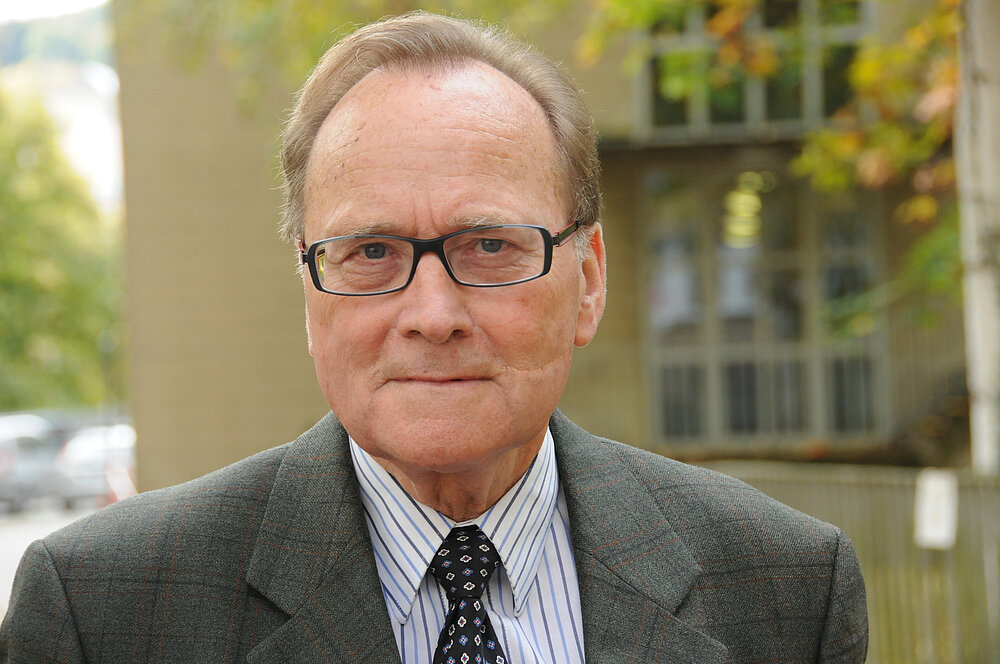 Prof. Dr. Jobst Böning, Psychiater und Suchtexperte, früherer Vizepräsident der Universität Würzburg. Oktober 2014, Foto: Robert Emmerich