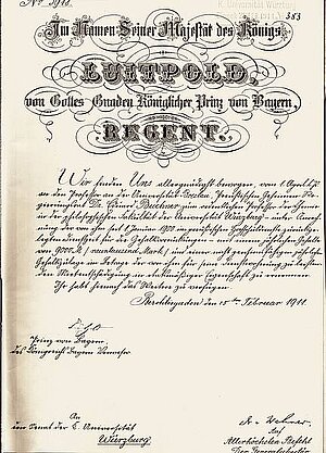 The certificate of appointment