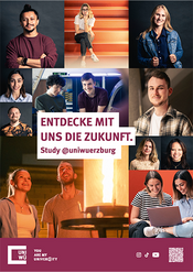 Anzeigenmotiv Abiturzeitung "Entdecke mit uns die Zukunft." im Hochformat