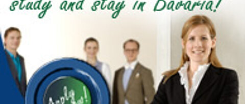 Werbeplakat zur Absolventenmesse Study and Stay in Bavaria