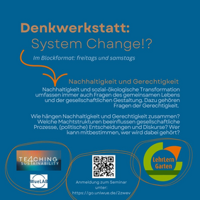 Flyer Seminar Denkwerkstatt: System Change!?