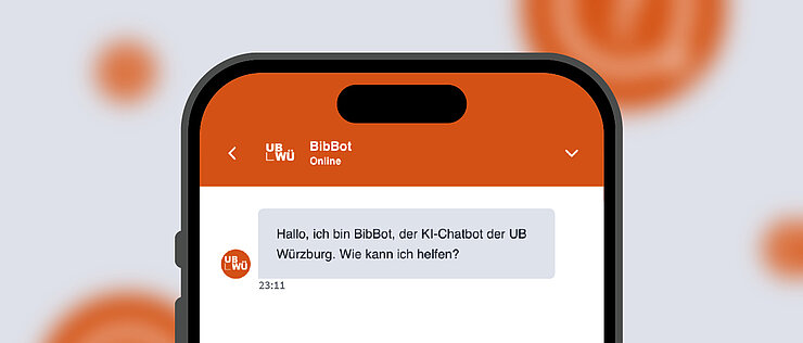 „BibBot“ kann auf eine umfassende Wissensbasis bestehen aus Inhalten der Bibliothek und der Webseite zurückgreifen.
