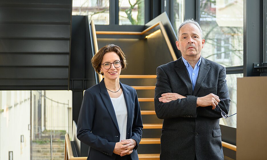Barbara Schmitz und Christian Wehr leiten das neue Käte Hamburger Kolleg zu Fragen des Messianismus.