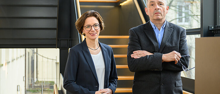 Barbara Schmitz und Christian Wehr leiten das neue Käte Hamburger Kolleg zu Fragen des Messianismus.