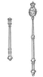 Älteres Zepter und Zepter von 1723