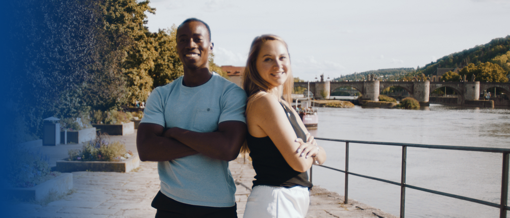 Prince und Eli studieren in Würzburg am Main.