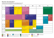 Die wöchentlichen Seminare als Stundenplan: Klicken zum Download (sowohl wöchentliche als auch Block und Einzelveranstaltungen). Aktualisierte Version: 13.09.2012.