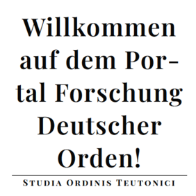Der Screenshot zeigt den Einleitungstext des Portals "Forschung Deutscher Orden".