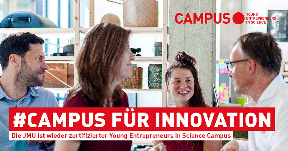 Die Uni Würzburg setzt sich nachhaltig für Gründungen aus der Wissenschaft ein. Dafür wurde sie als YES-Campus rezertifiziert.