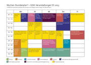 Wochenstundenplan: Einfach klicken zum Download.