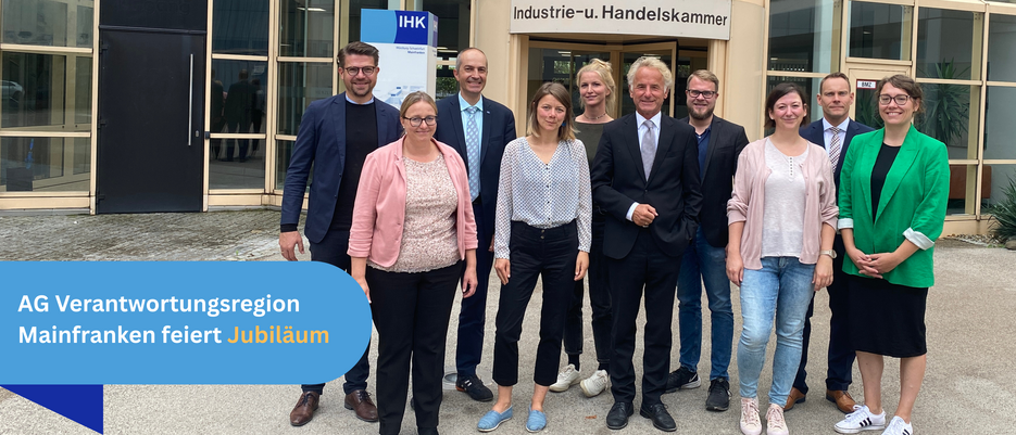 Gruppenbild von der AG Verantwortungsregion bei ihrer Herbstsitzung in der IHK Würzburg-Schweinfurt