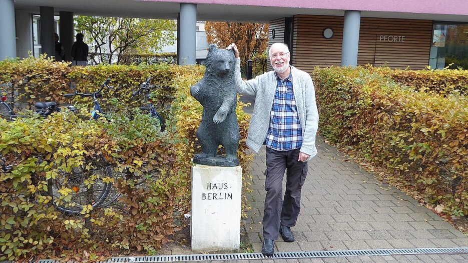 Alumnus Don Bull back in Wuerzburg in 2018, Photo: private