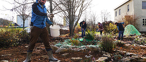 Am Students‘ House entsteht der Campus-Garten. (Archivfoto von 2016: Wiebke Degler)