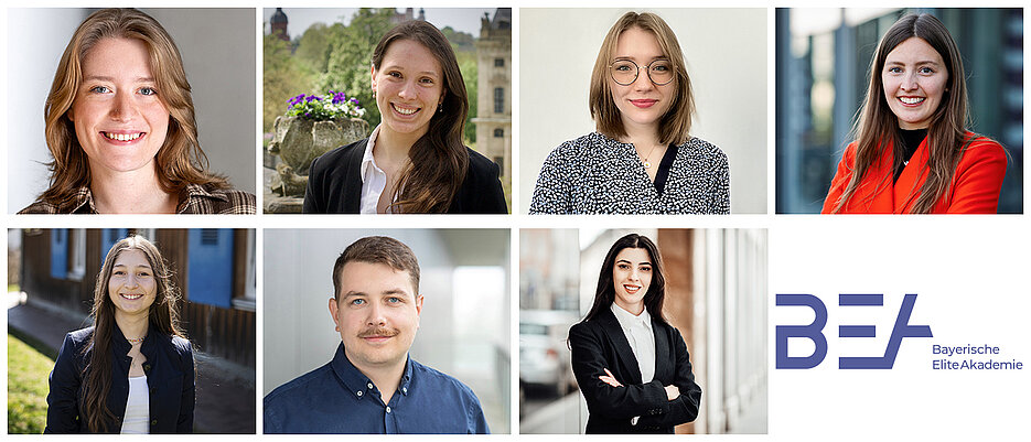 Diese sieben Würzburger Studierenden sind Teil des 28. Jahrgangs an der BEA: Franziska Beisler, Clara Böhmer, Anna Fleck, Anne Gümpelein, Anna Mölle, Moritz Schanbacher und Asena Ünal. 
