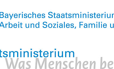 Das Bayerische Staatsministerium für Arbeit und Soziales, Familie und Integration unterstützt die Ausstellung.