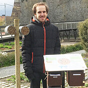 Der Lehramtsstudent Raphael Binder betreut das Projekt gemeinsam mit seiner Kommilitonin  Anna Hofmann.