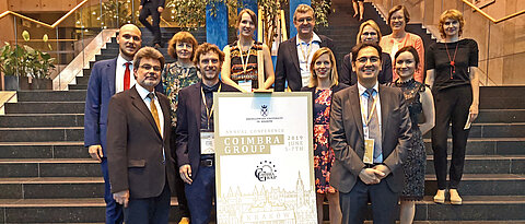 Jahrestagung der Coimbra-Gruppe. Für die Universität Würzburg nahmen zwölf Deligierte teil.