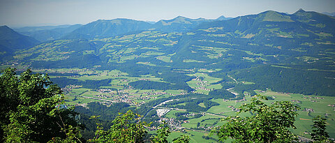 Entlang des Tauglbachs verläuft einer der letzten verbliebenen, das Salzachtal querenden Grünkorridore im Salzburger Tennengau. 