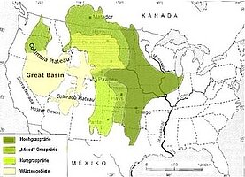 Verbreitung der Prärien in den USA