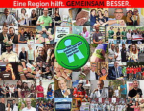 Eine Collage zeigt einige der bisherigen Unterstützer und Aktionen der Crowdfunding-Kampagne "Dein Immunsystem wird Deine Waffe gegen Krebs". (Bild: Hilfe im Kampf gegen Krebs e.V.)