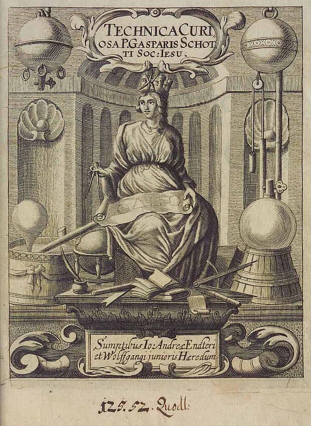 Title page of the 1664 "Technica Curiosa"