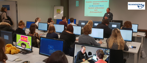 Workshop des Rechenzentrums bei ASK am 22. November 2018 in der UB.