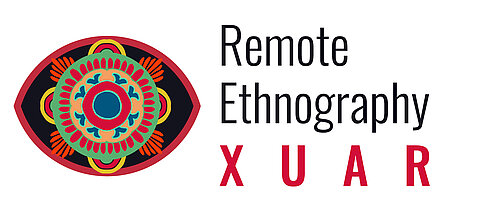 The logo of the EU project "Remote XUAR", designed in the shape of an eye, wants to say that researchers keep an eye on the situation of the Uyghurs even from a distance.